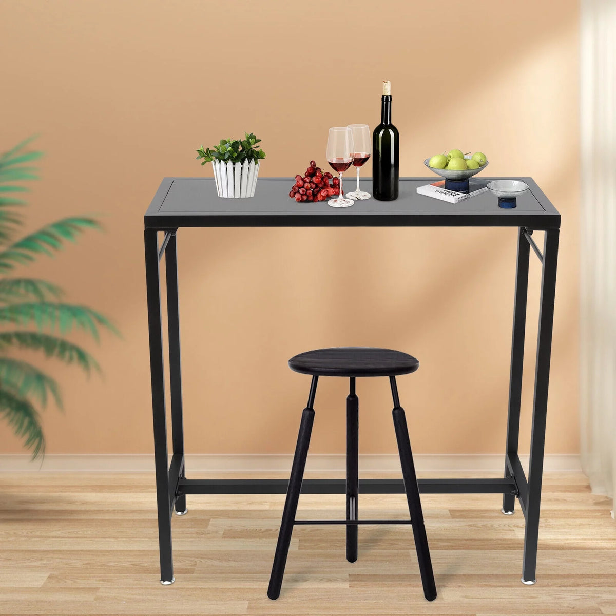 Black 47inch Bar Table J357