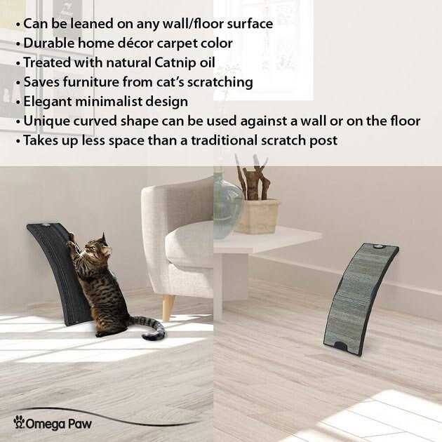 Curved Floor Scratching Board for Cats Y764048