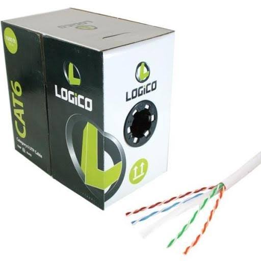 CAT 6 UTP Bulk Cable 1000 ft White Z439