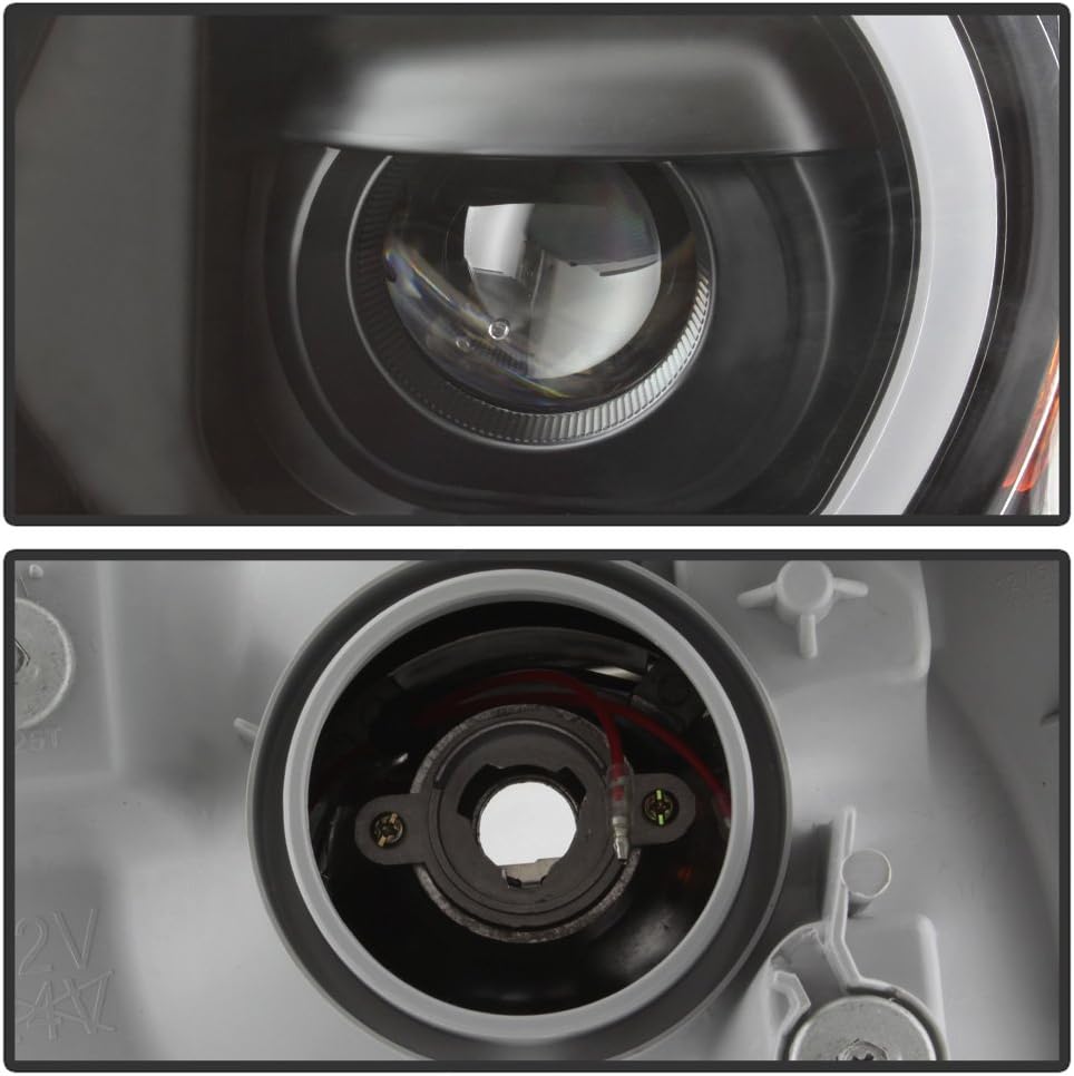 For 2012-2015 Toyota Tacoma Black LED Projector Headlights Left+Right X418