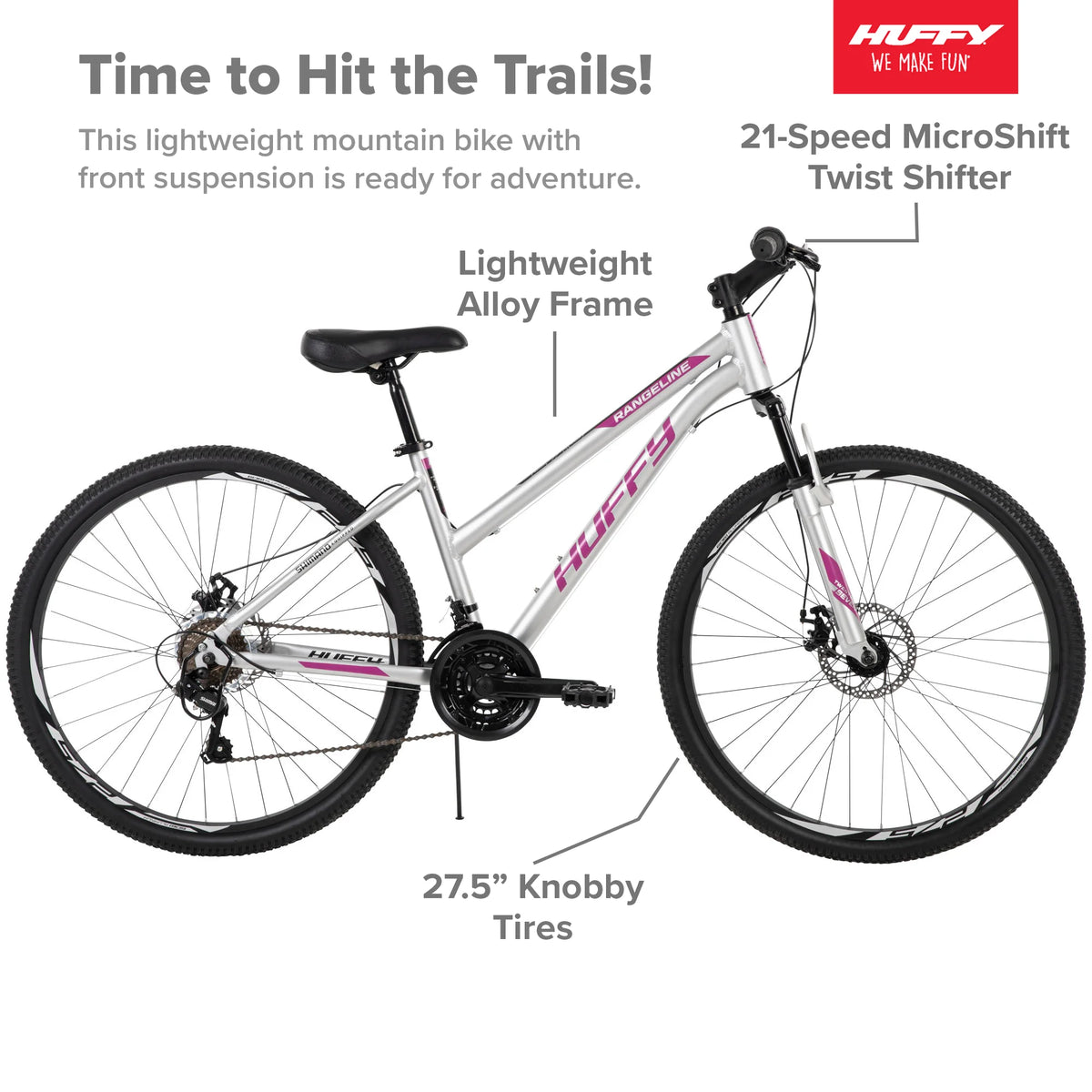 Silver 27.5 inch Mountain Bikes G5084