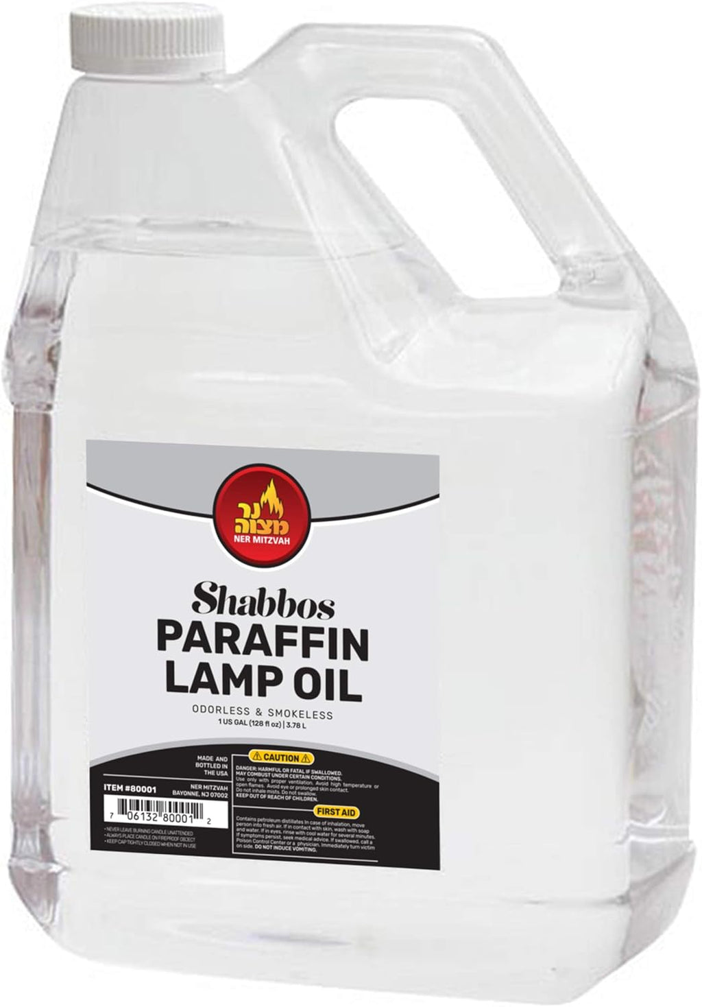 1 Gallon Clear Smokeless Odorless Paraffin Lamp Oil B849