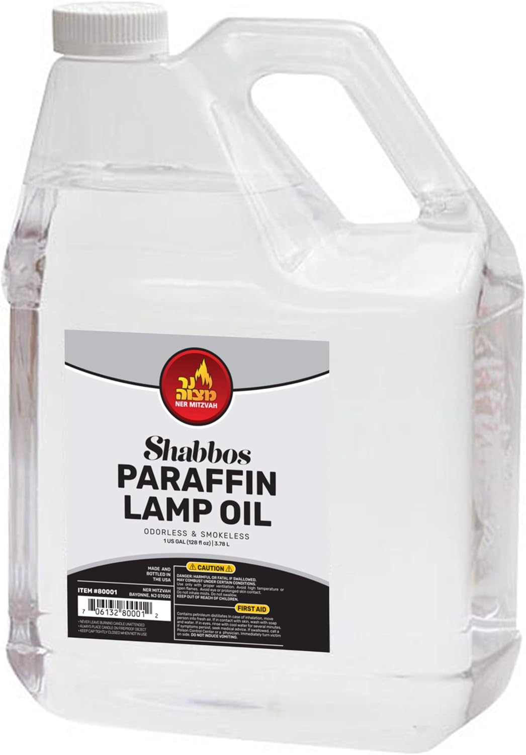 1 Gallon Clear Smokeless Odorless Paraffin Lamp Oil B849