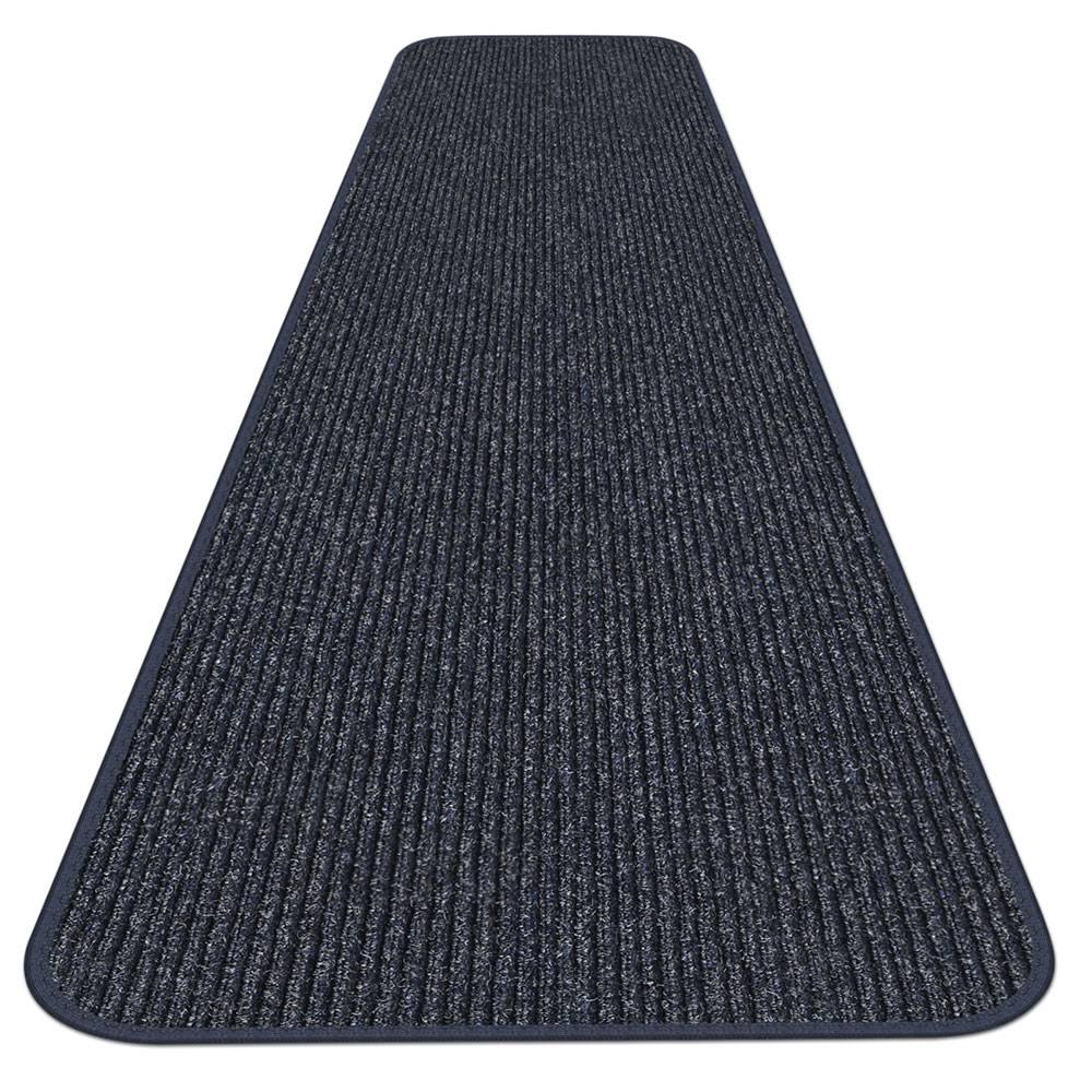 Skid-Resistant Heavy-Duty Carpet Runner Stormy Blue 3' x 25' C603297