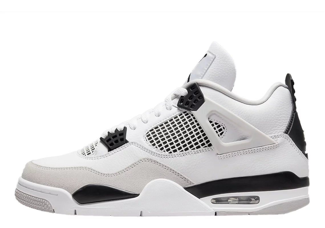 Men's Retro White Black Neutral Grey Sneakers O807