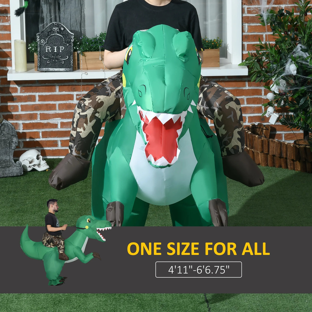Halloween Inflatable Decoration with LED Lights A206