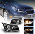 Headlight Assembly with LED Daytime Running Lights Projector for 2011-2015 Chevy Cruze X28110