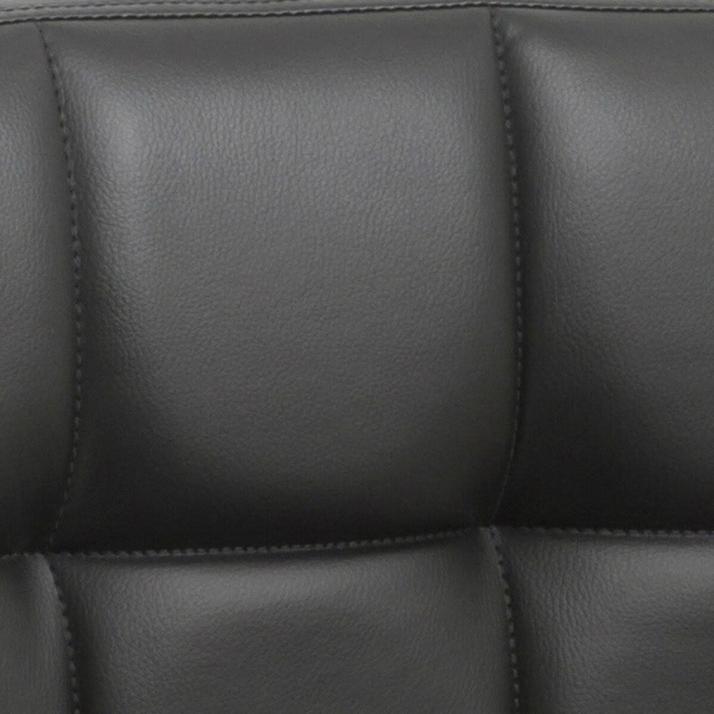 Black Faux Leather Swivel Barstools Set of 3 F84302
