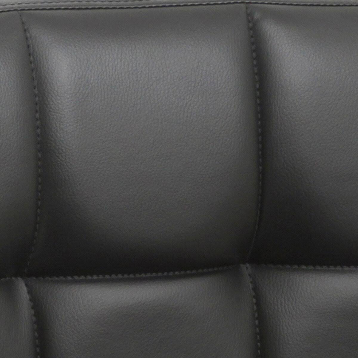 Black Faux Leather Swivel Barstools Set of 3 F84302