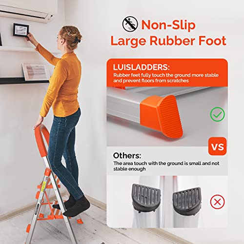 5 Step Aluminum Folding Step Ladder with Handgrip G863