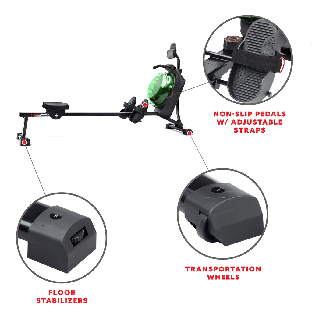 Black Magnetic Water Rowing Machine J98082