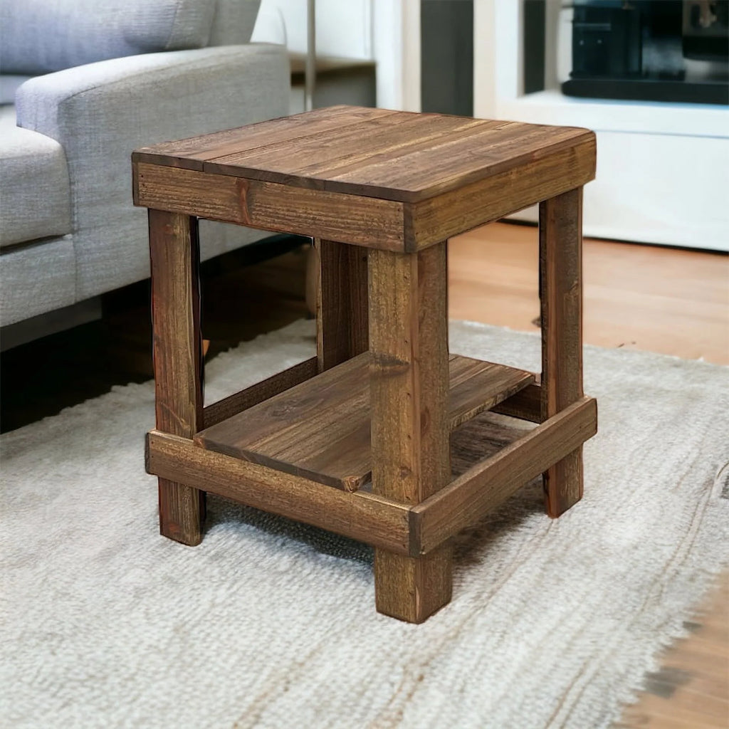 Solid Wood End Table L656