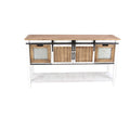 Wood and Metal Console Cabinet F8018