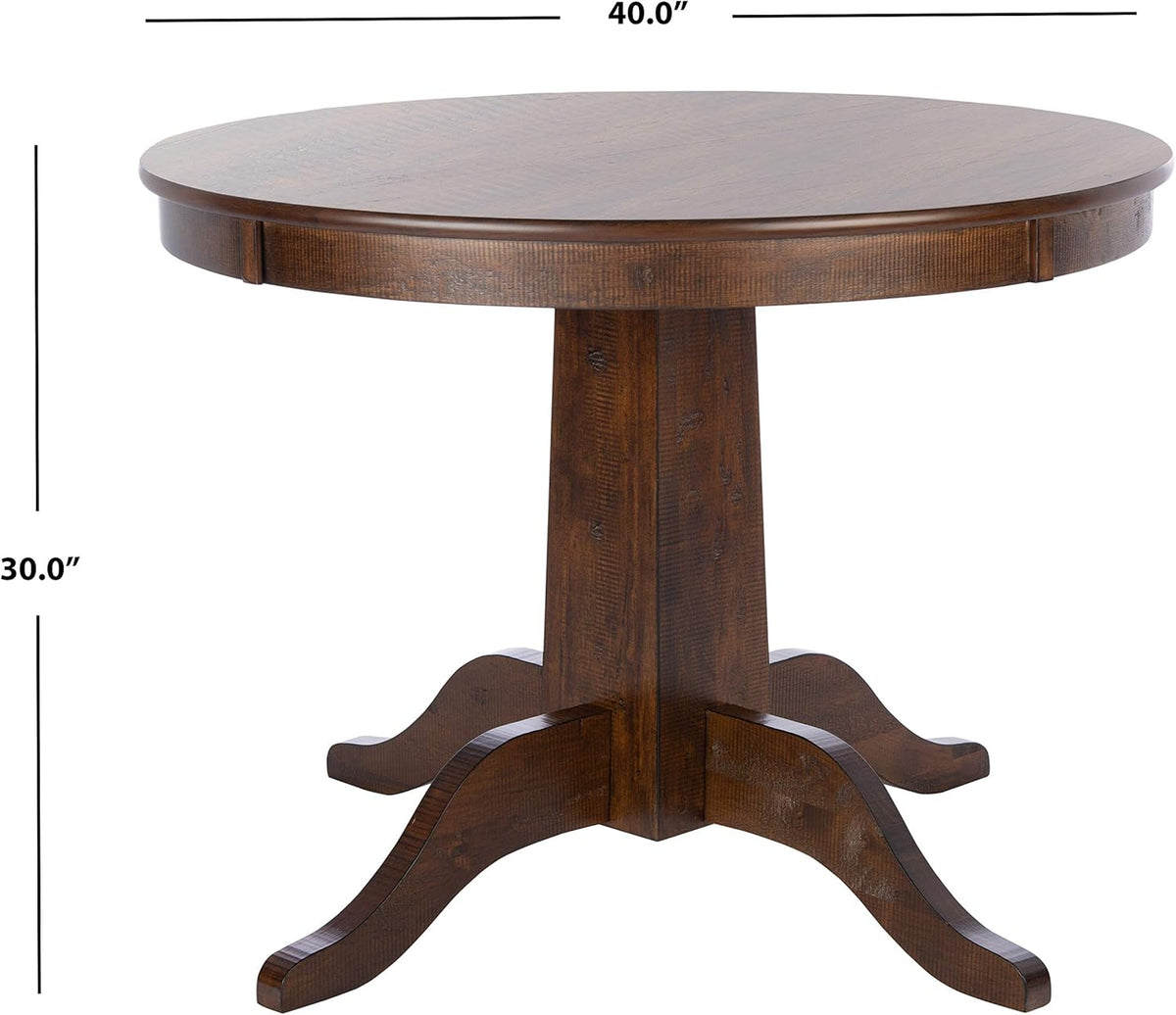 Rustic Café Brown Round Dining Table F850716
