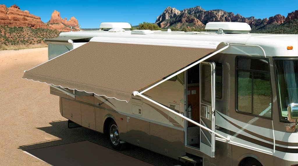 13' Forest Green Acrylic RV Awning Fabric Replacement S967064