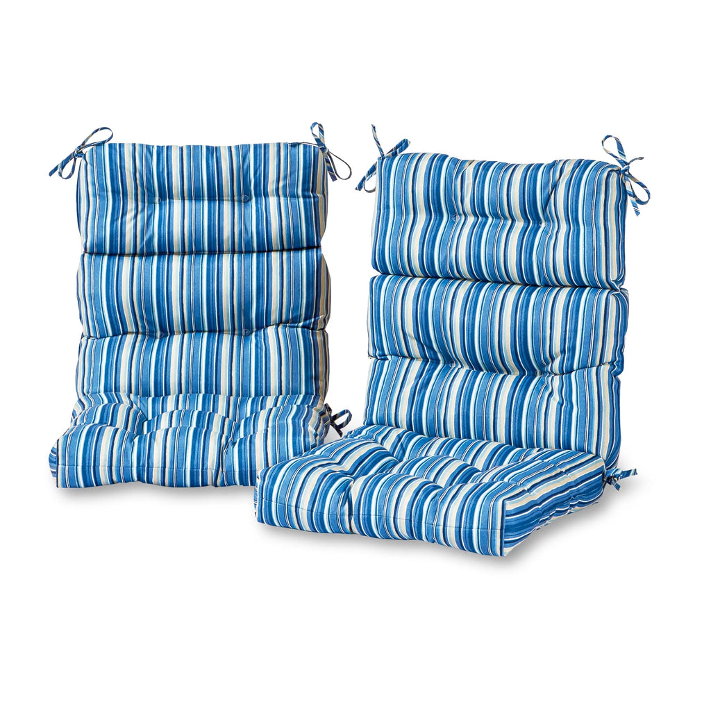 44 x 22 in. Outdoor High Back Chair Cushion Set of 2 B2956