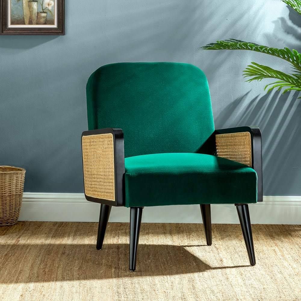 Grey Rattan Armchair V6375