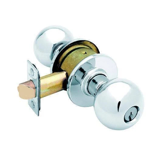 Bright Chrome Keyed Entry Handle O237669