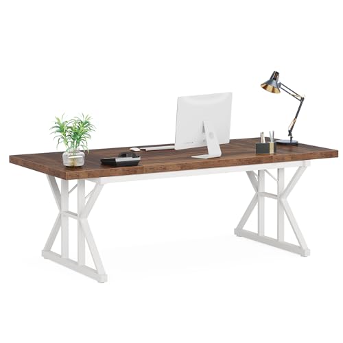 78.7 Inch Black Wooden Executive Desk X879