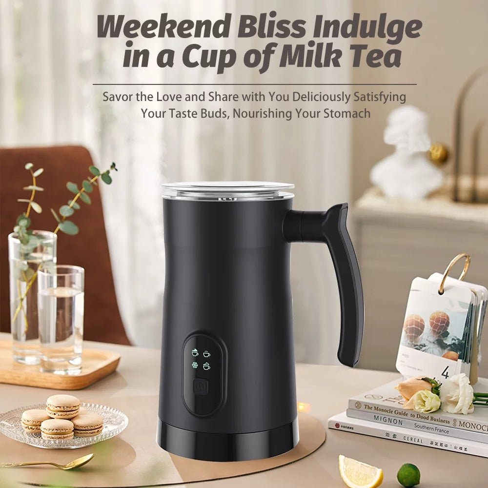 Electric Milk Frother and Steamer 4 in 1 Stainless Steel 400W 350ml H3621