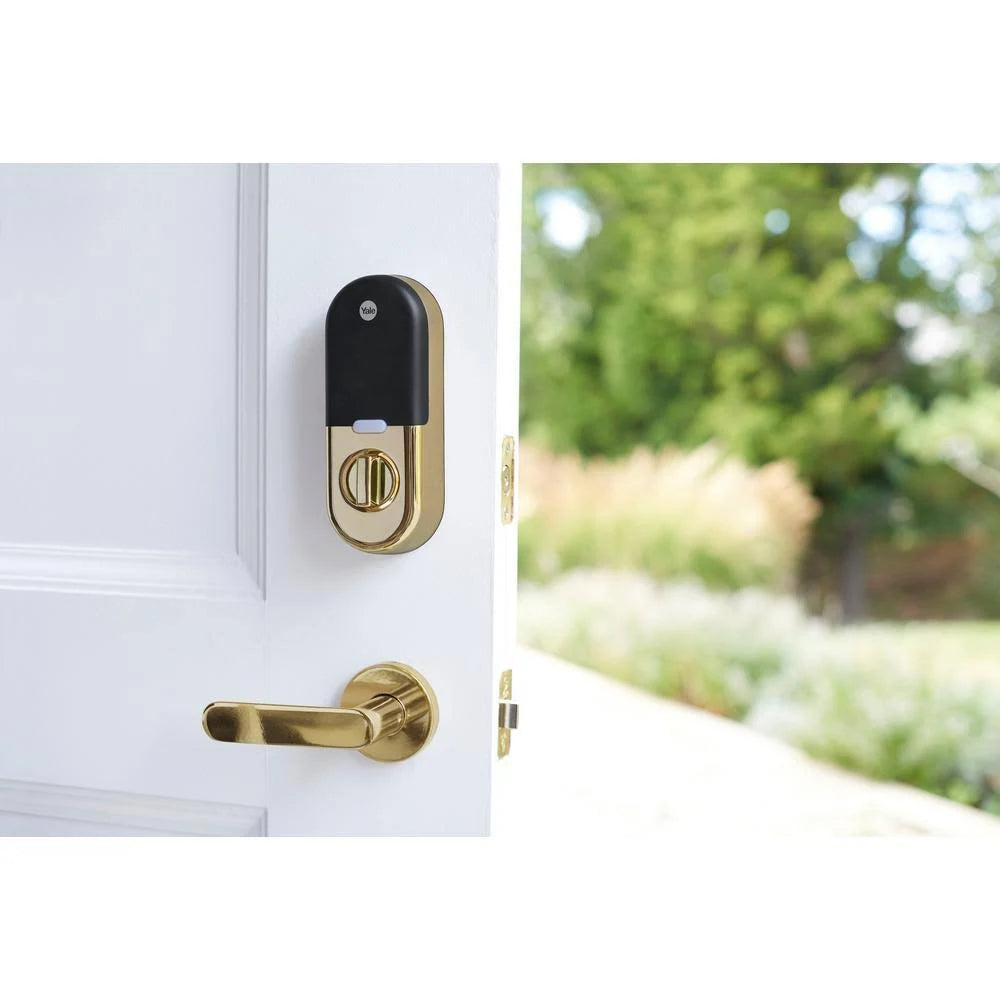 Video Doorbell and Lock in Polished Brass with Nest Connect Q1223