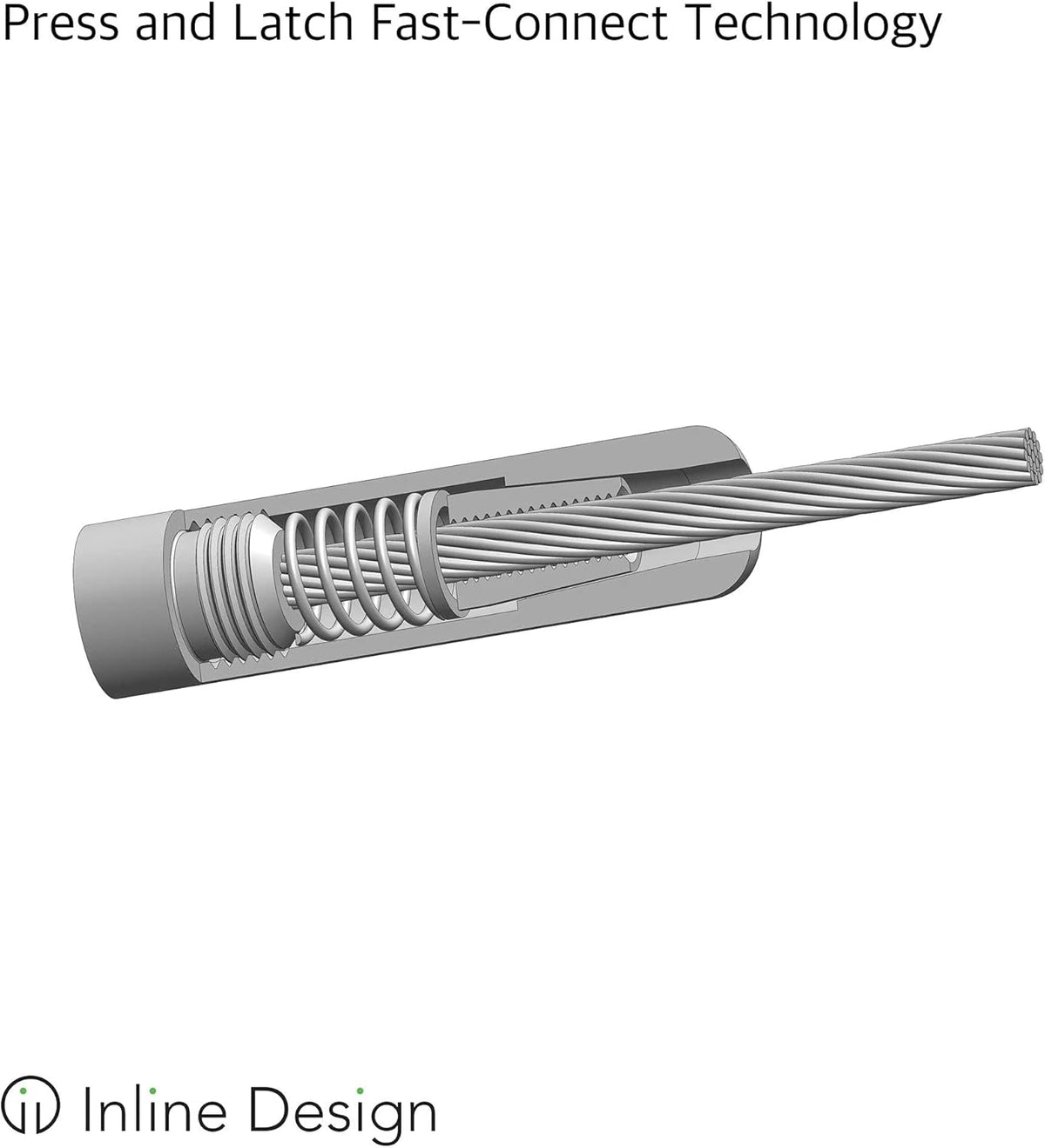 Stainless Steel 316 Cable Railing Square Surface Mount Post Kit 36 Middle V72057