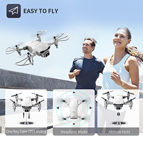 Mini Drone with 1080P HD Camera, Gray, 3 Batteries V33929