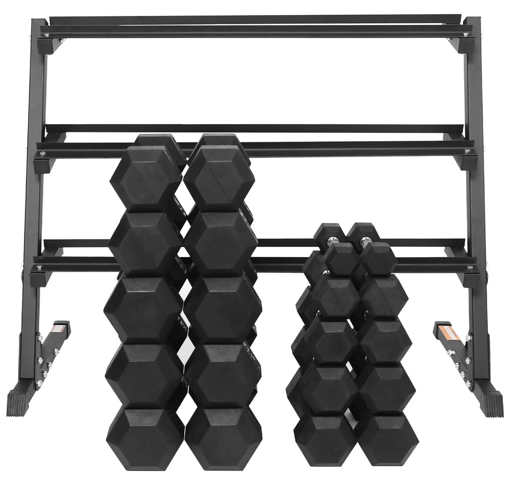 150 LB Dumbbell Set with A-Frame Rack I186841
