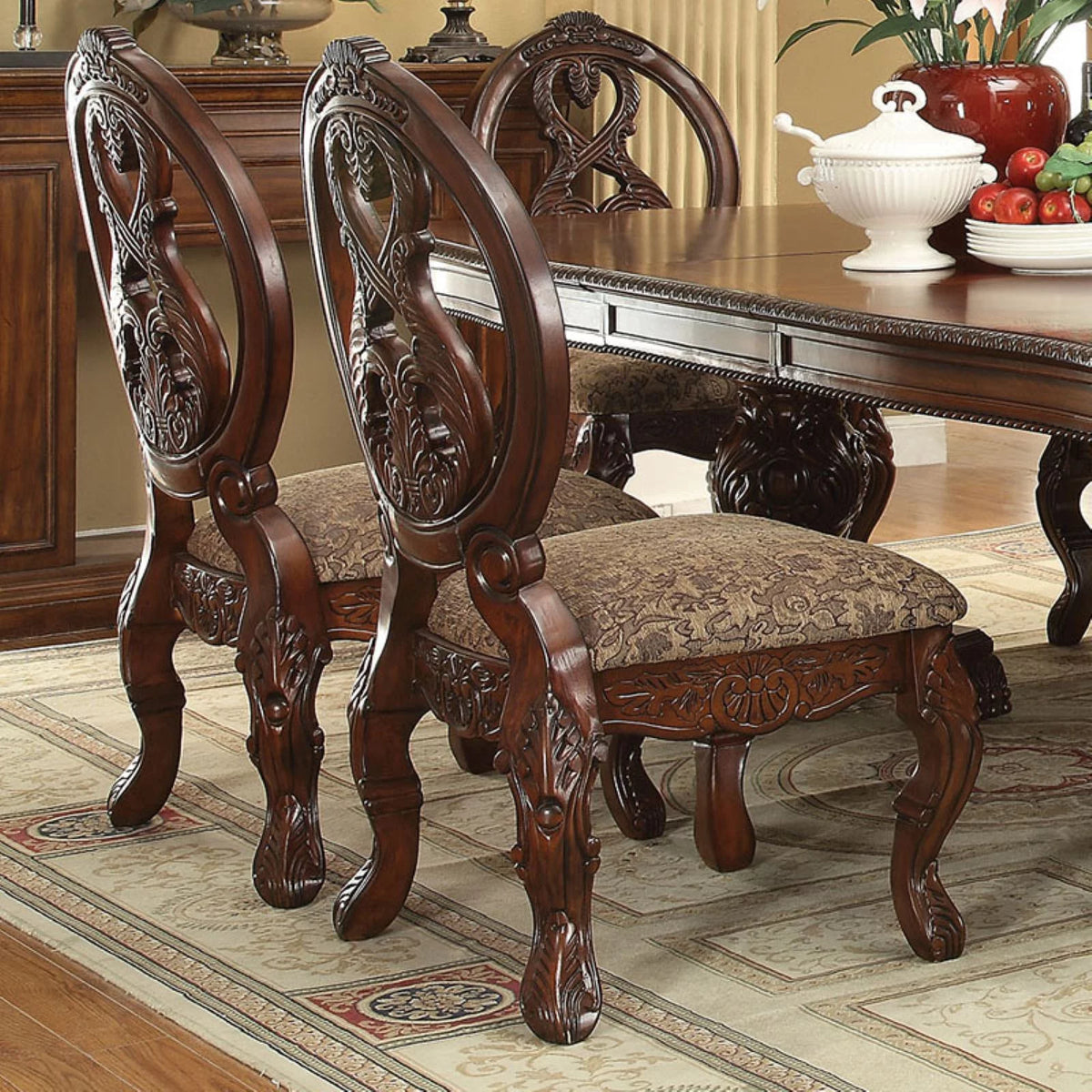 Fabric Cherry Dining Chair V862
