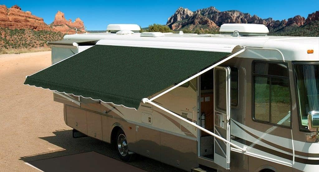13' Forest Green Acrylic RV Awning Fabric Replacement S967064