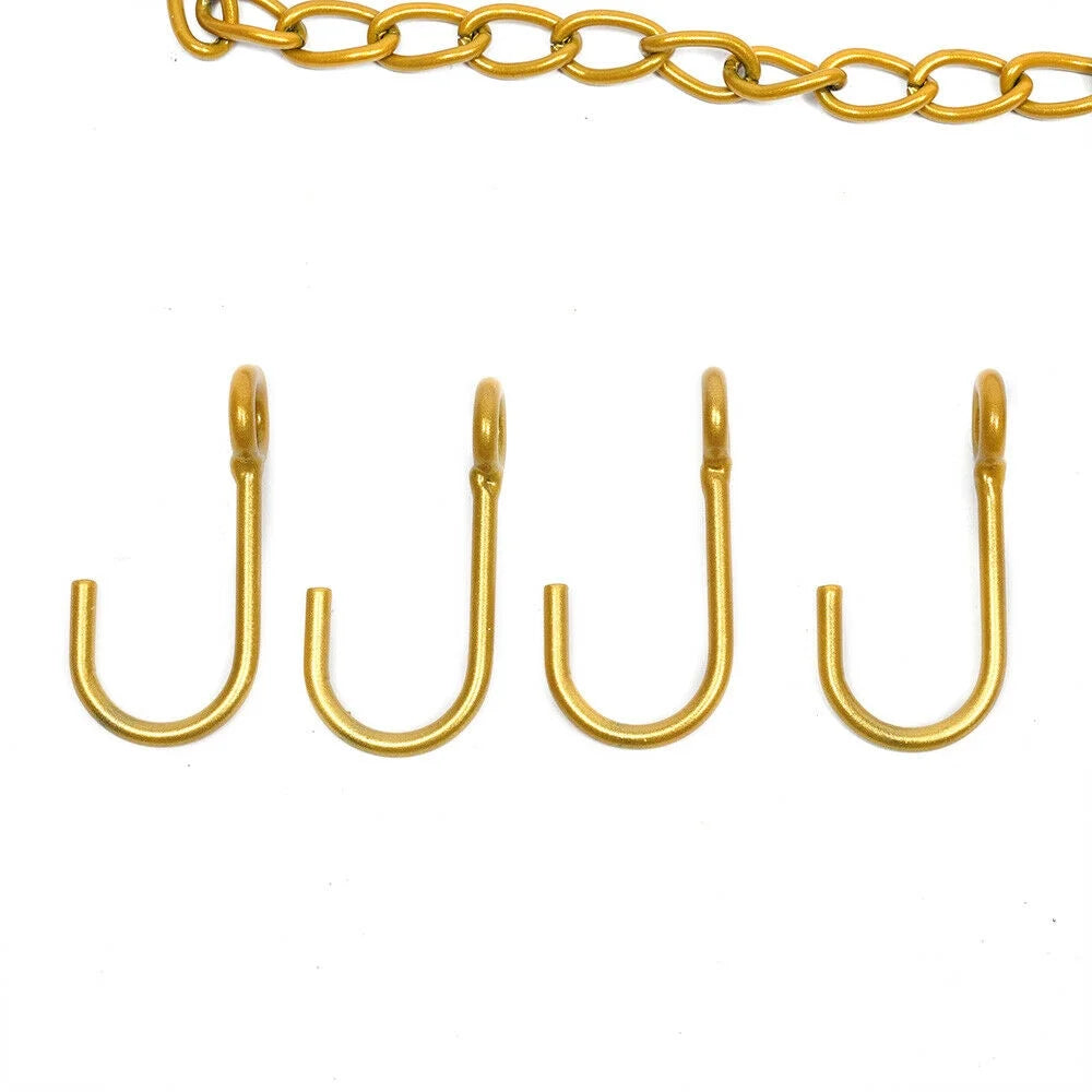 Gold Rod Ceiling-Mounted Clothes Rack A615
