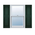 14 3/4x22W x 43x22H Vinyl Raised Panel Shutters W48402