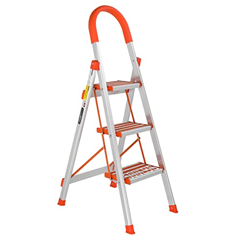 5 Step Aluminum Folding Step Ladder with Handgrip G863