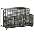 Dark Grey Pool Float Storage with Wheels Z628316