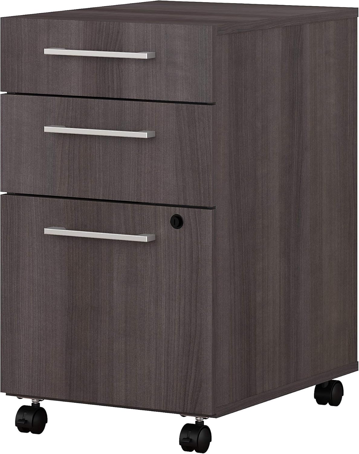 White 3 Drawer Mobile File Cabinet M51799