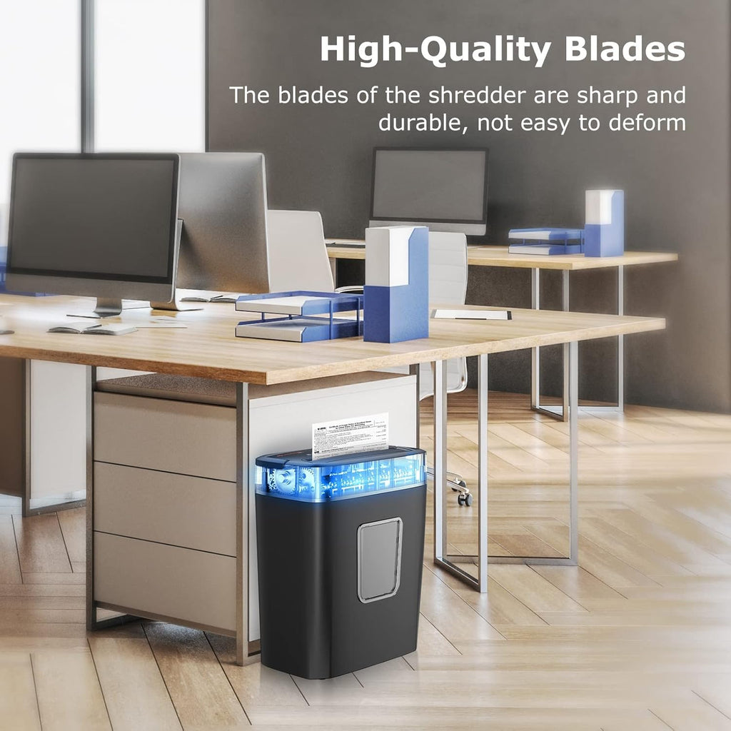 8-Sheet Crosscut Paper Shredder with 4.2 Gallon Wastebasket, Pack of 2 N419165