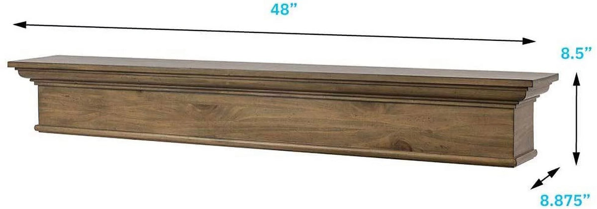 72" Decorative Wood Fireplace Mantel Shelf I748542