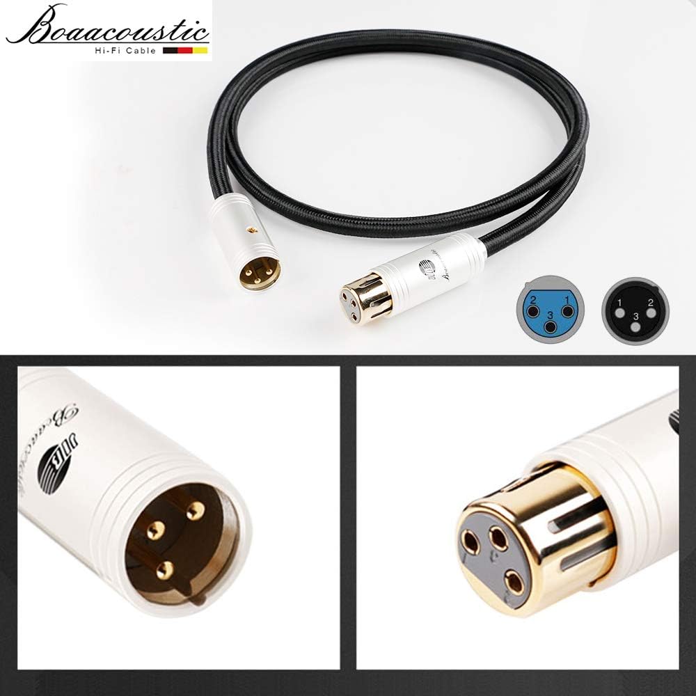 Balanced XLR Male to XLR Female Microphone Cable 5ft (2 Cable) W906645