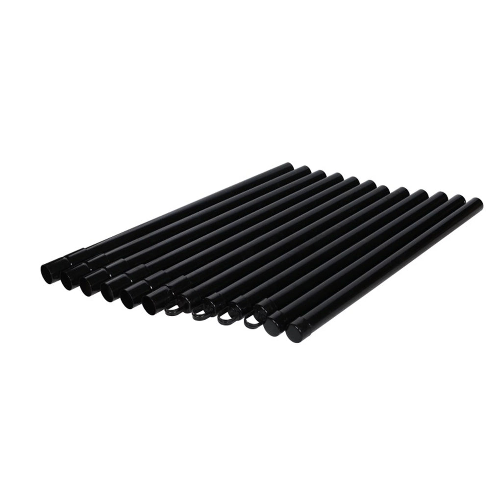 Black PVC Coated Chain Link Steel Fence 5X50 ft P97928