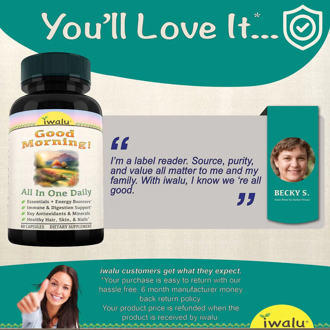 Vegan Multivitamin Supplement 60 Capsules Y250571