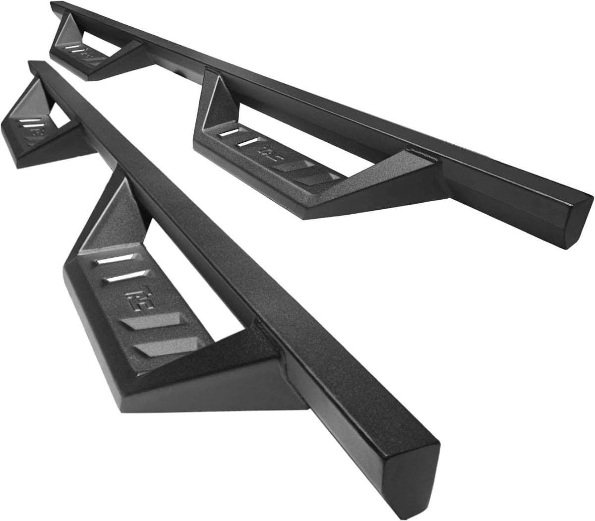 Black Side Steps Nerf Bars Running Boards (2pcs) D987
