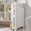 Freestanding Utility Storage Cabinet with Narrow Plastic Drawers H63588