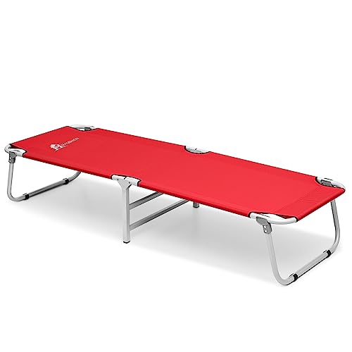 Portable Military Fold Up Camping Bed Cot with Storage Bag N552334