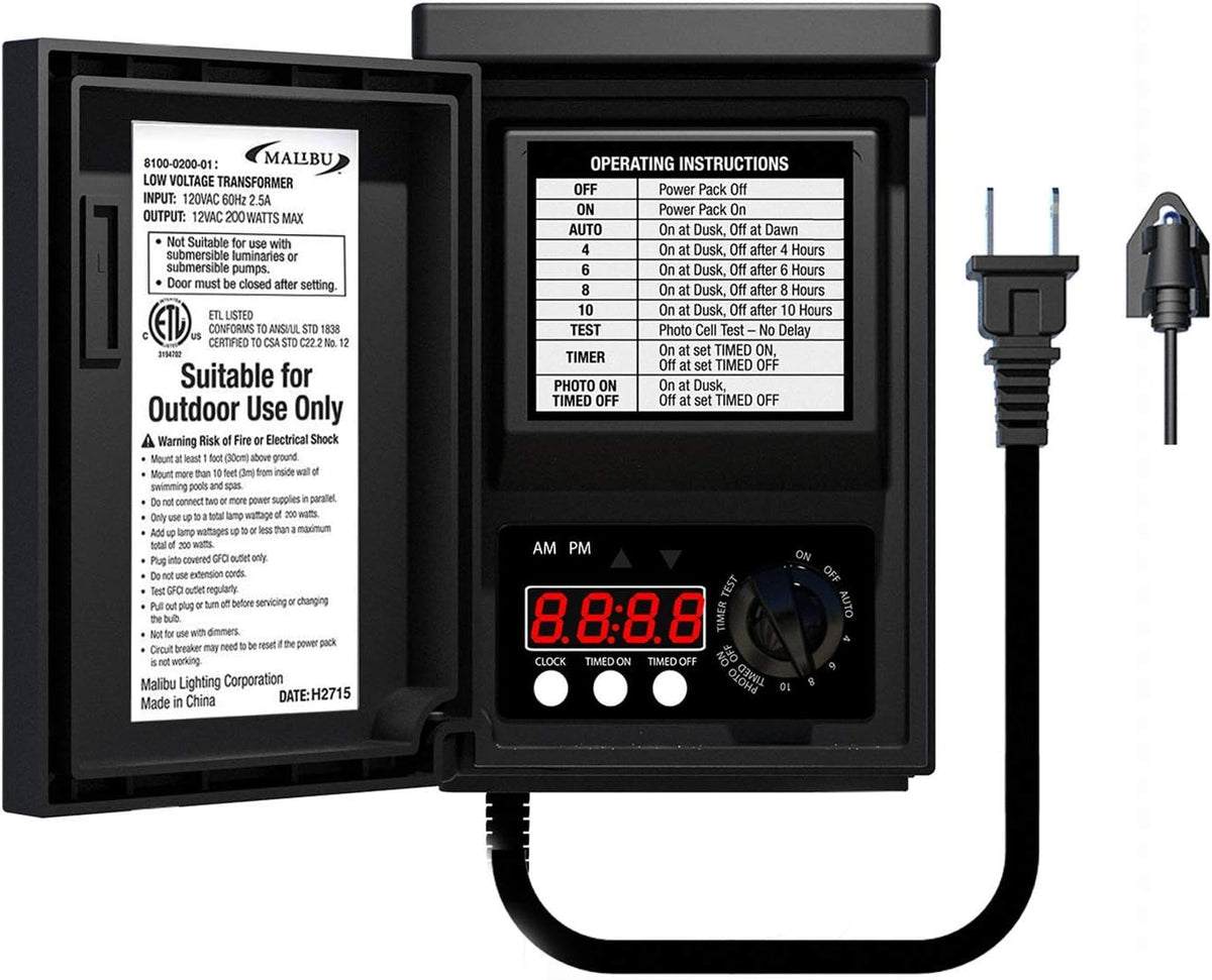 200 Watt Low Voltage Landscape Lighting Transformer K92504