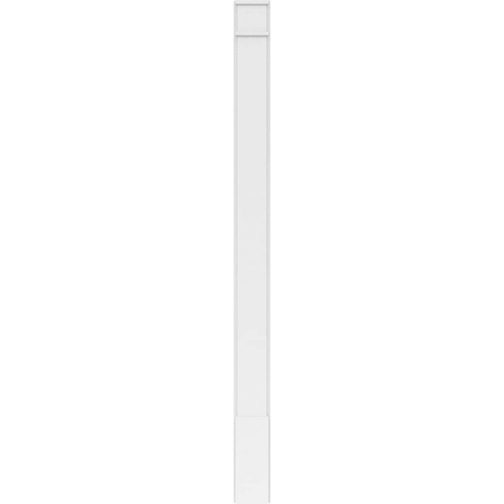 Plain PVC Pilaster with Decorative Capital & Base (Pair) Z4219