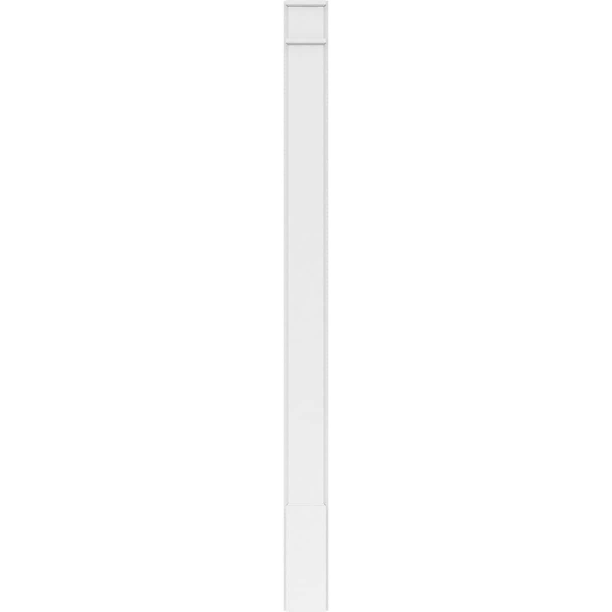 Plain PVC Pilaster with Decorative Capital & Base (Pair) Z4219