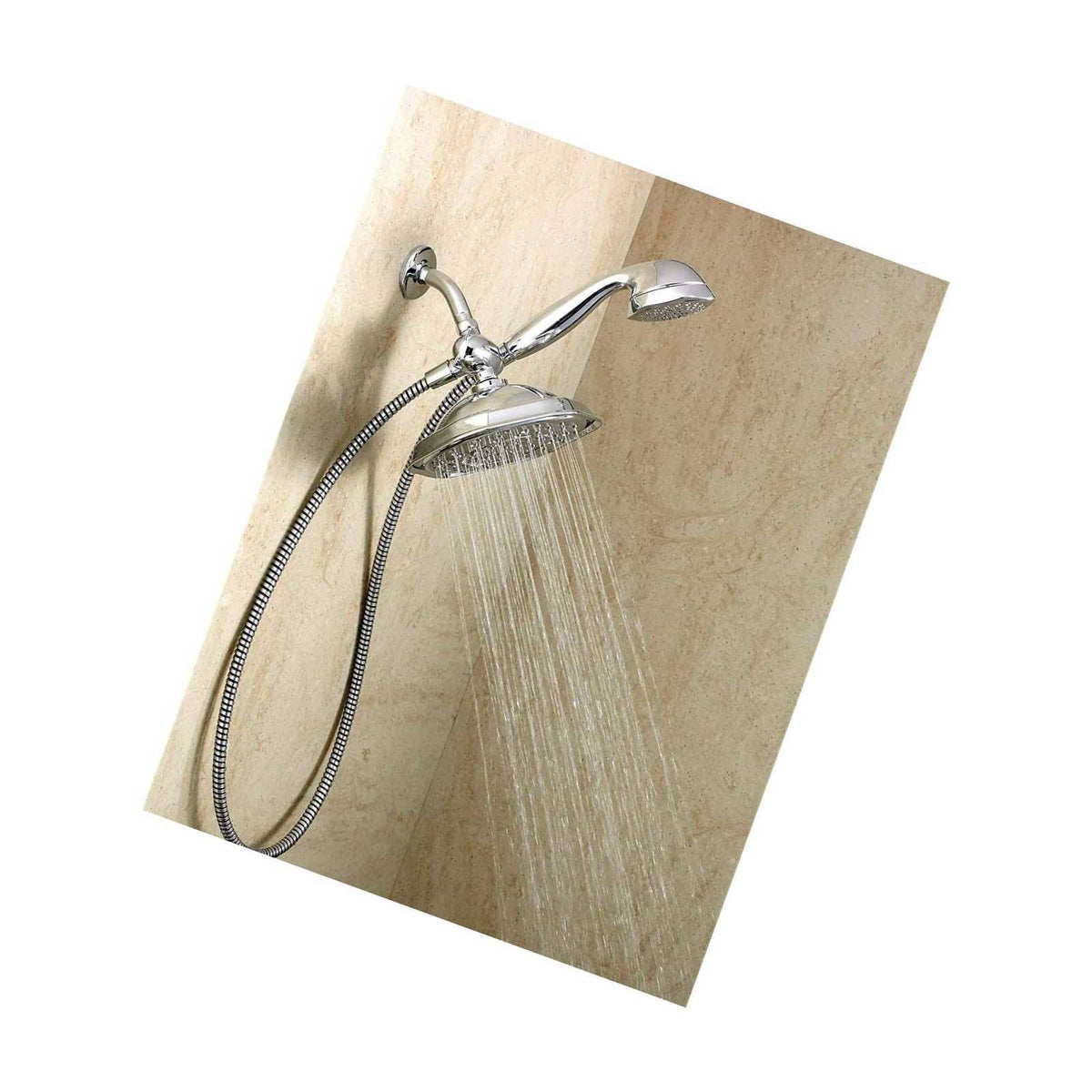 Chrome Single Rainshower with 7-Function Handshower M331