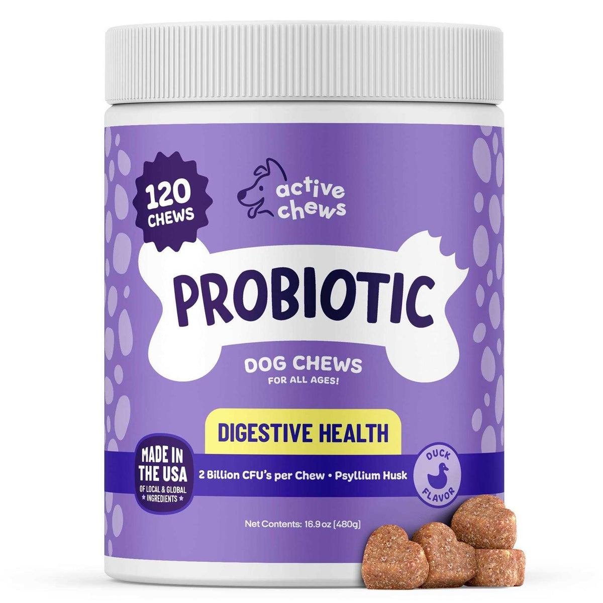 Pet Probiotics and Digestive Enzymes for Dogs J54620