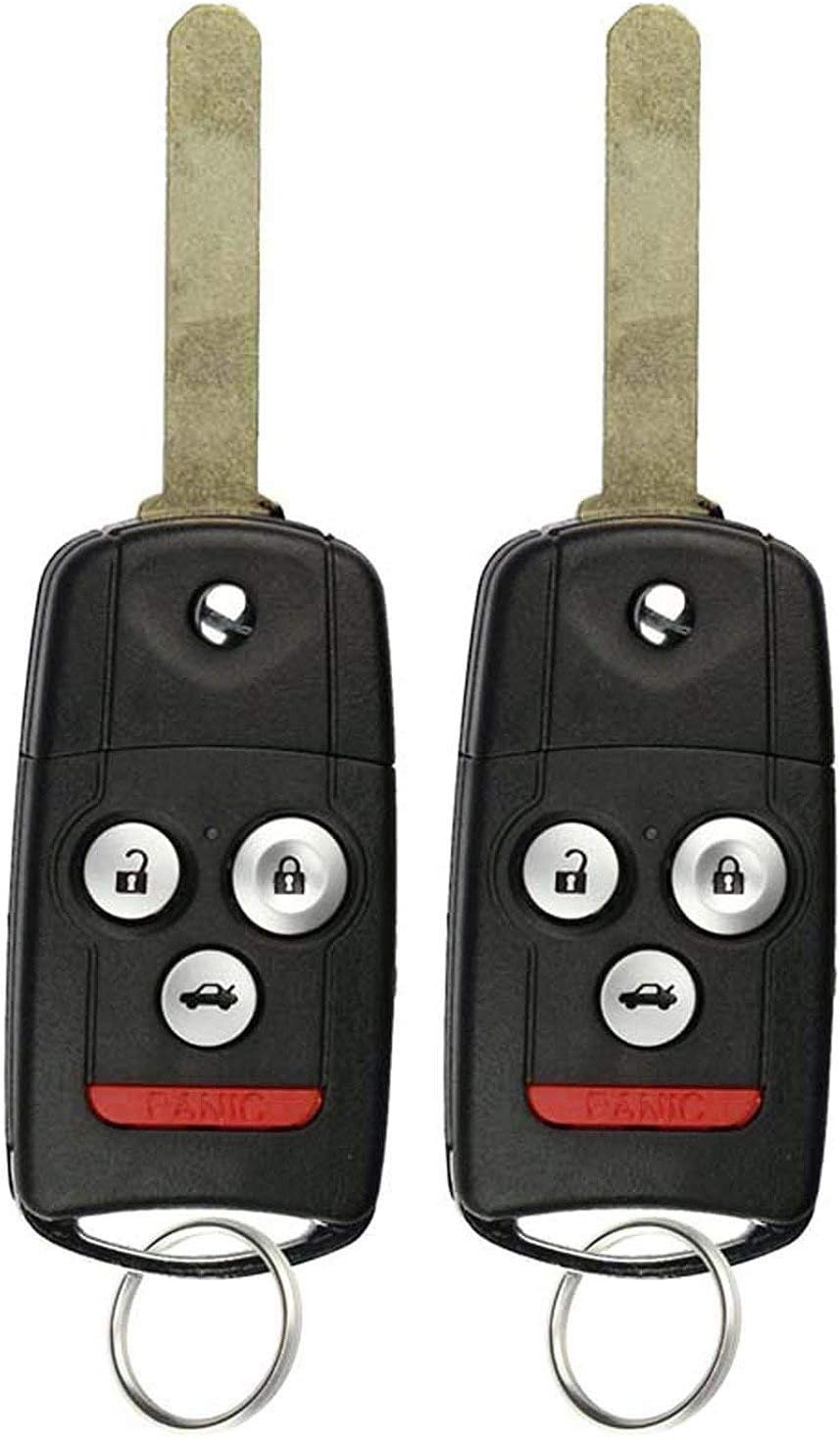 Keyless Entry Remote Flip Key (Pack of 2) V8805