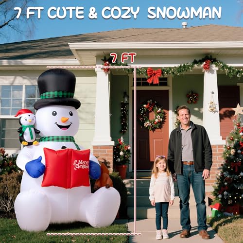 15FT Inflatable Snowman with LED Lights N88951